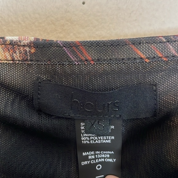 SOLD h:ours Revolve | Dixie Mini Dress Size XS Multicolor Swirl Chiffon - Picture 7 of 7